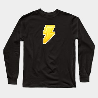 Pixel Lightning Bolt Long Sleeve T-Shirt